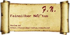 Feinsilber Nétus névjegykártya